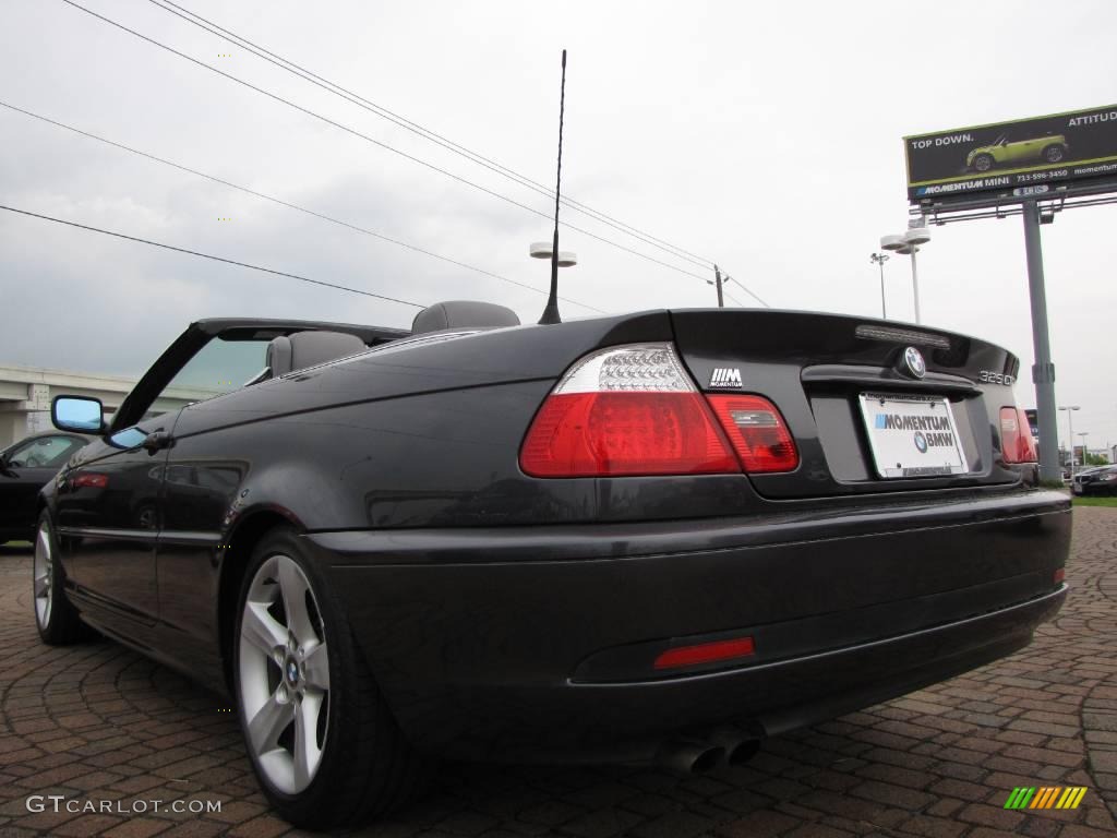 2006 3 Series 325i Convertible - Sparkling Graphite Metallic / Grey photo #3