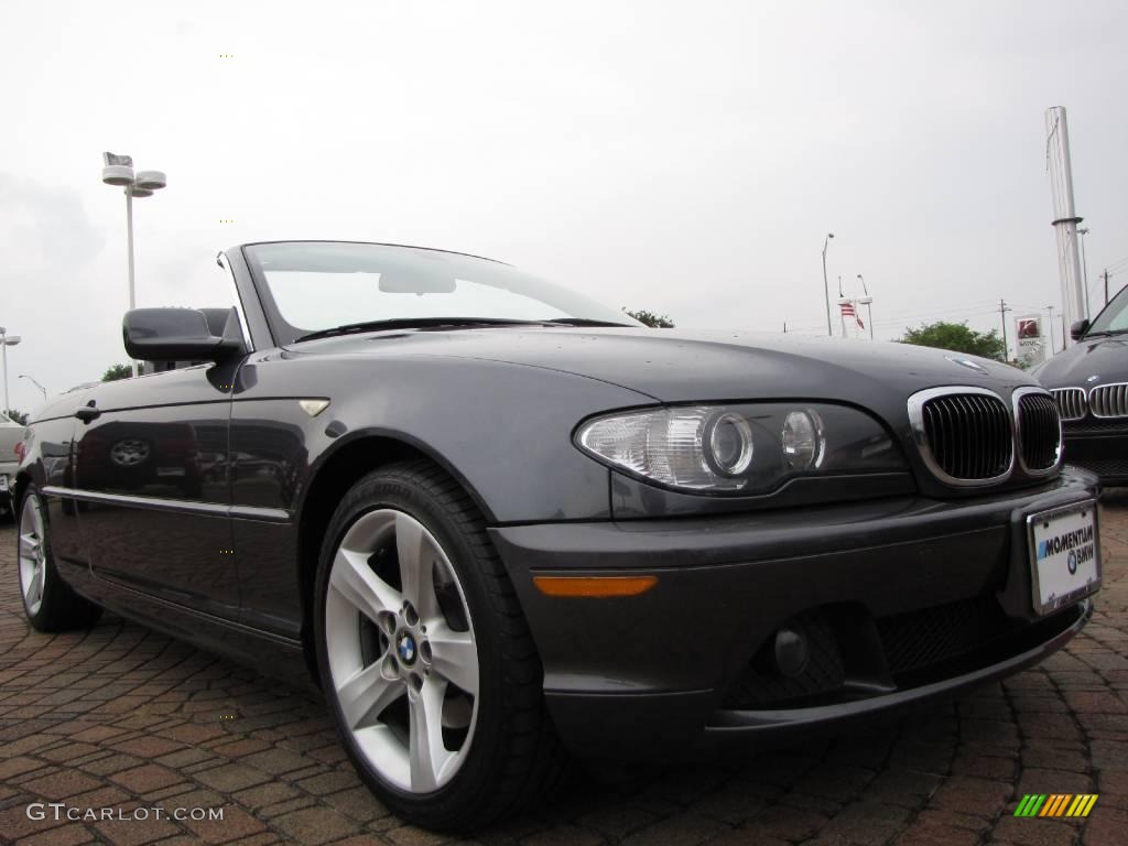 2006 3 Series 325i Convertible - Sparkling Graphite Metallic / Grey photo #7