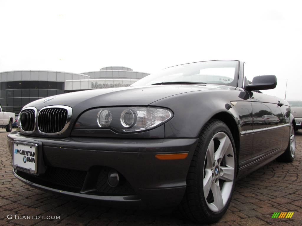 2006 3 Series 325i Convertible - Sparkling Graphite Metallic / Grey photo #9