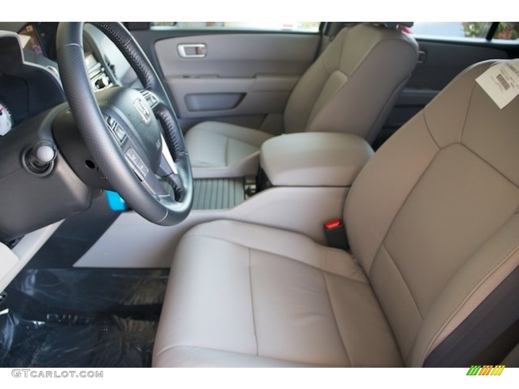 2015 Pilot EX-L - Alabaster Silver Metallic / Gray photo #9