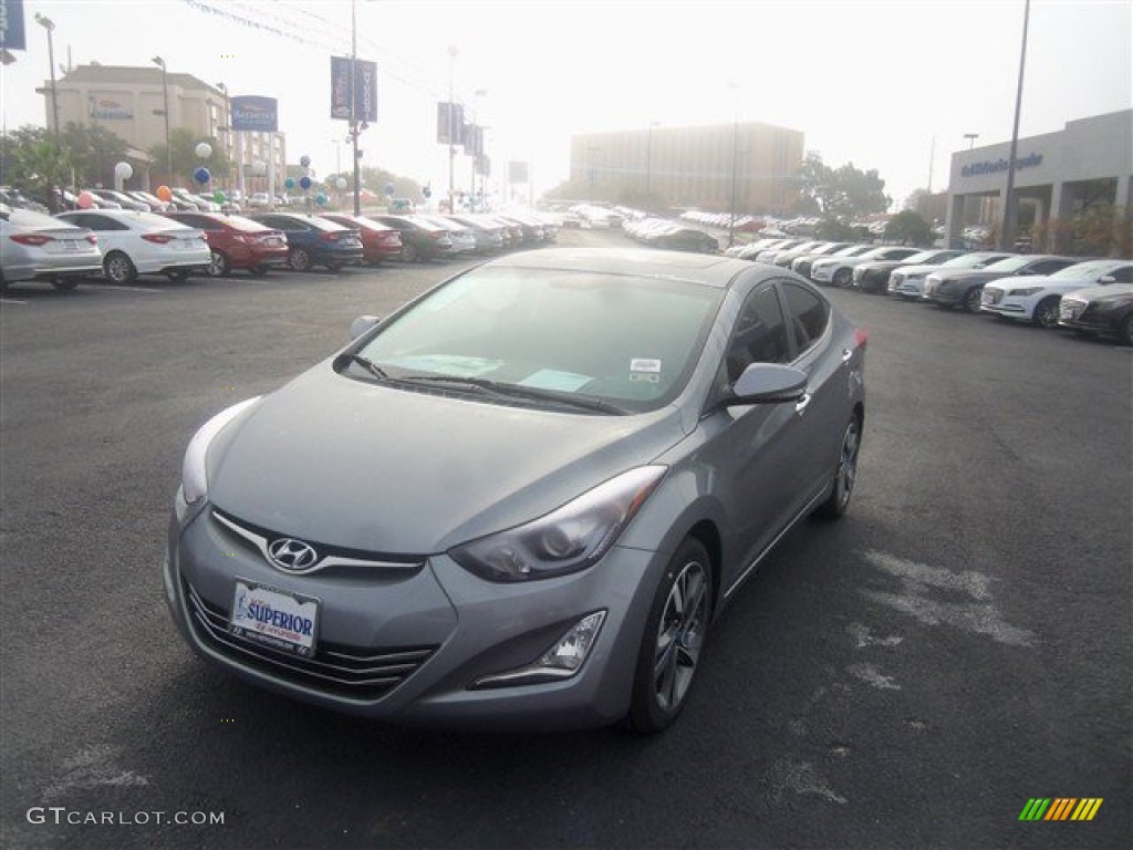 2015 Elantra Limited Sedan - Titanium Gray Metallic / Black photo #3