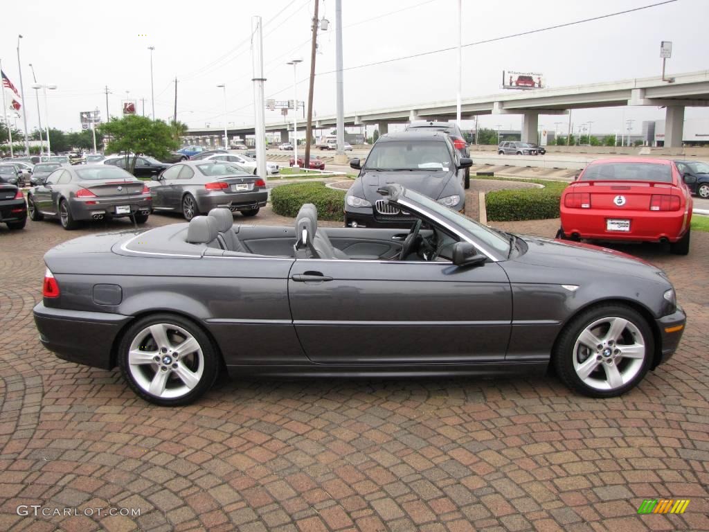 2006 3 Series 325i Convertible - Sparkling Graphite Metallic / Grey photo #14