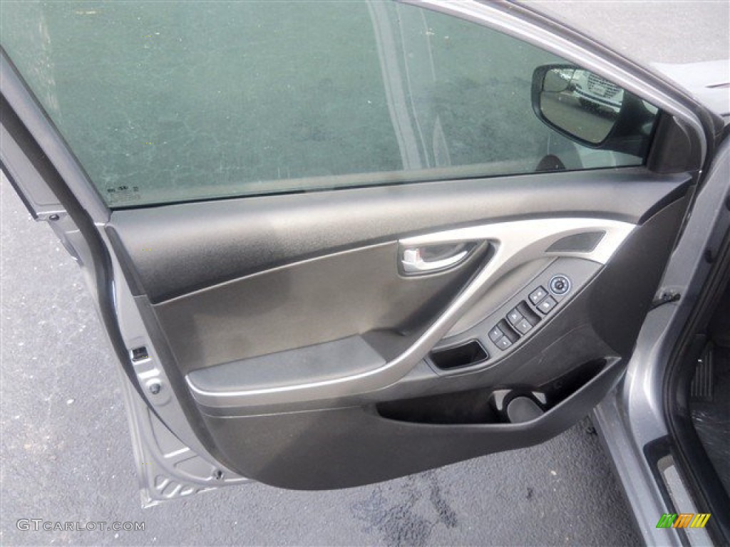 2015 Elantra Limited Sedan - Titanium Gray Metallic / Black photo #10