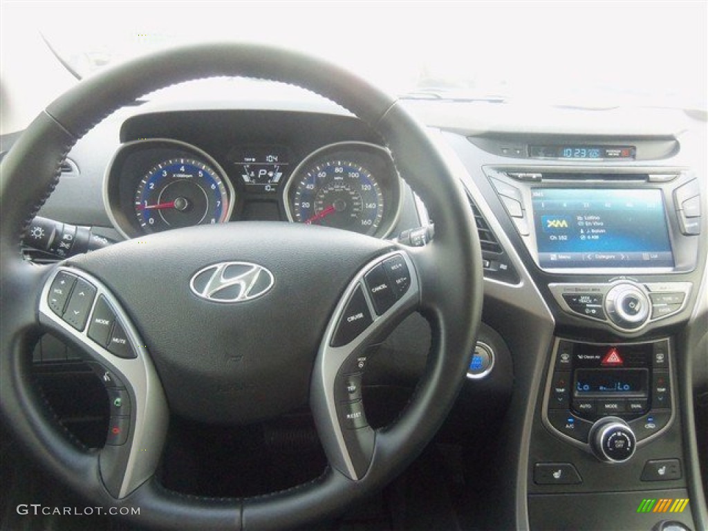 2015 Elantra Limited Sedan - Titanium Gray Metallic / Black photo #12