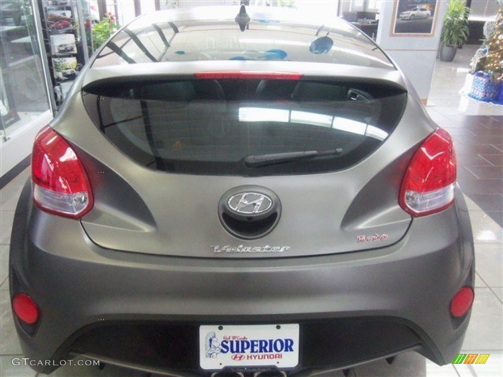 2015 Veloster Turbo - Matte Gray / Black photo #7