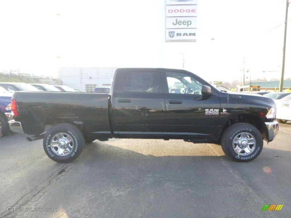 2015 2500 Tradesman Crew Cab 4x4 - Black Forest Green Pearl / Black/Diesel Gray photo #7