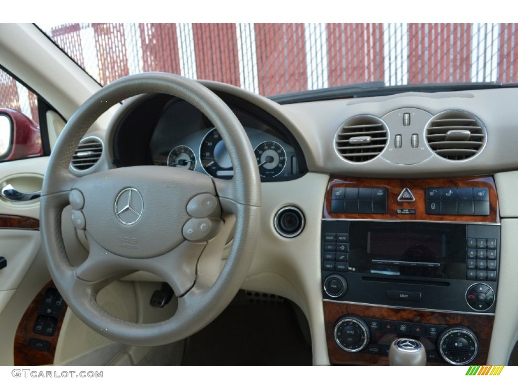 2007 CLK 350 Coupe - Mars Red / Stone photo #10