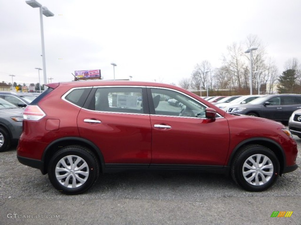 2015 Rogue S AWD - Cayenne Red / Charcoal photo #9
