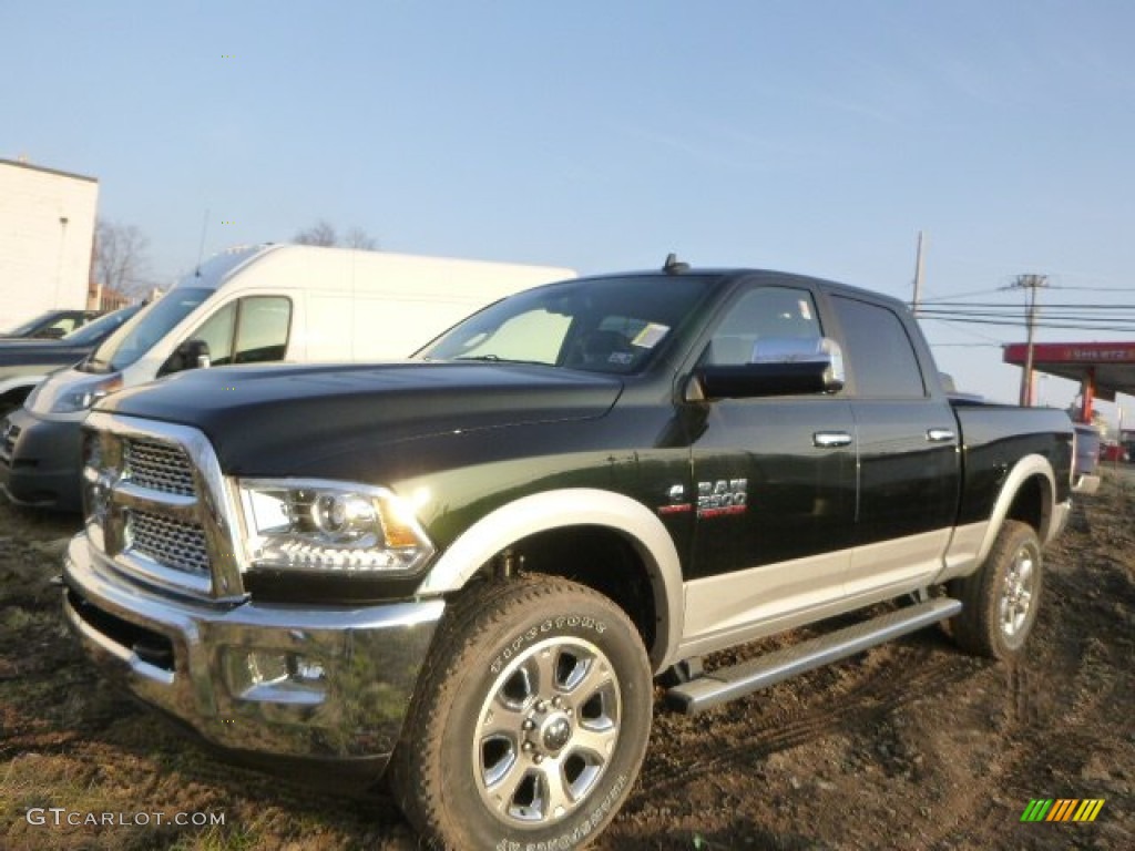 Black Forest Green Pearl 2015 Ram 2500 Laramie Crew Cab 4x4 Exterior Photo #99913039