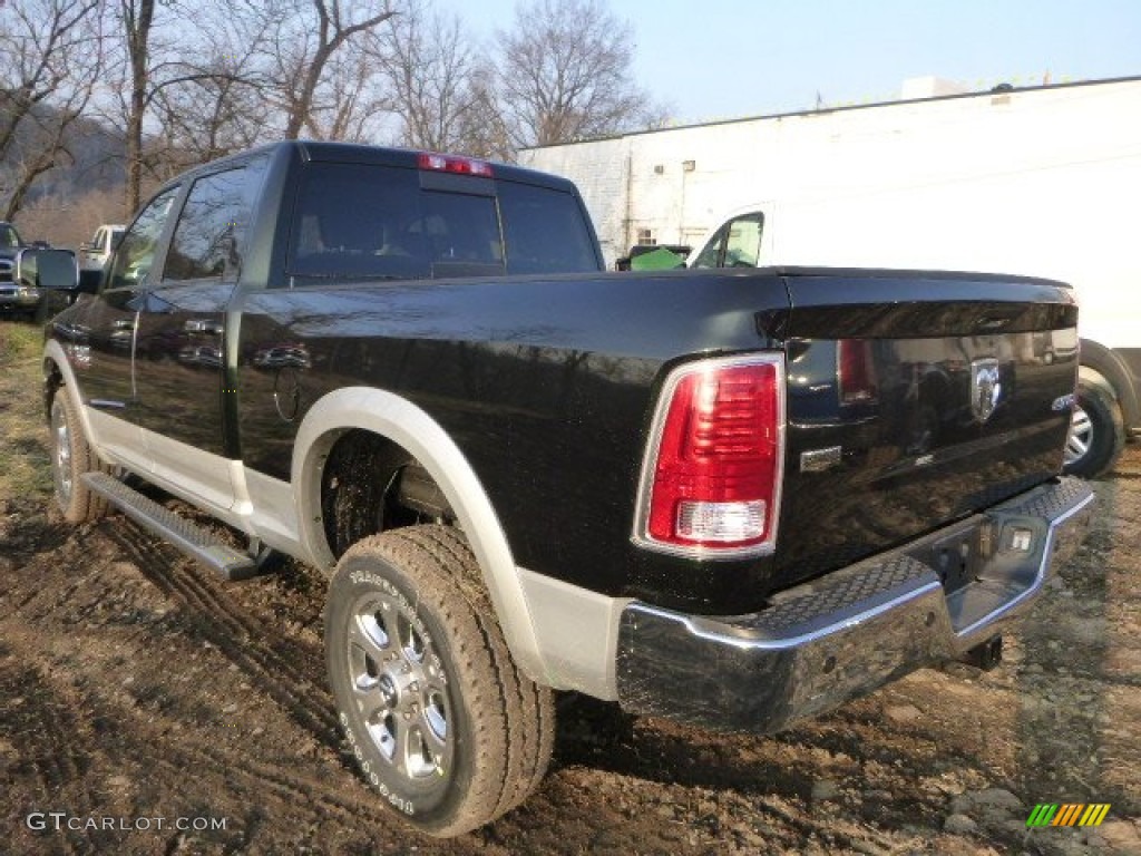2015 2500 Laramie Crew Cab 4x4 - Black Forest Green Pearl / Black photo #4