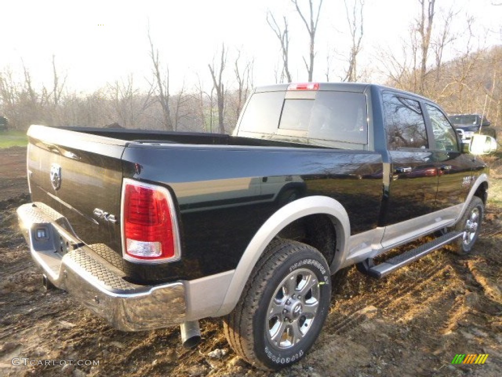 2015 2500 Laramie Crew Cab 4x4 - Black Forest Green Pearl / Black photo #7