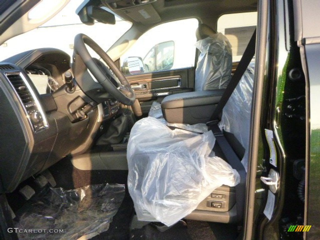 2015 2500 Laramie Crew Cab 4x4 - Black Forest Green Pearl / Black photo #16