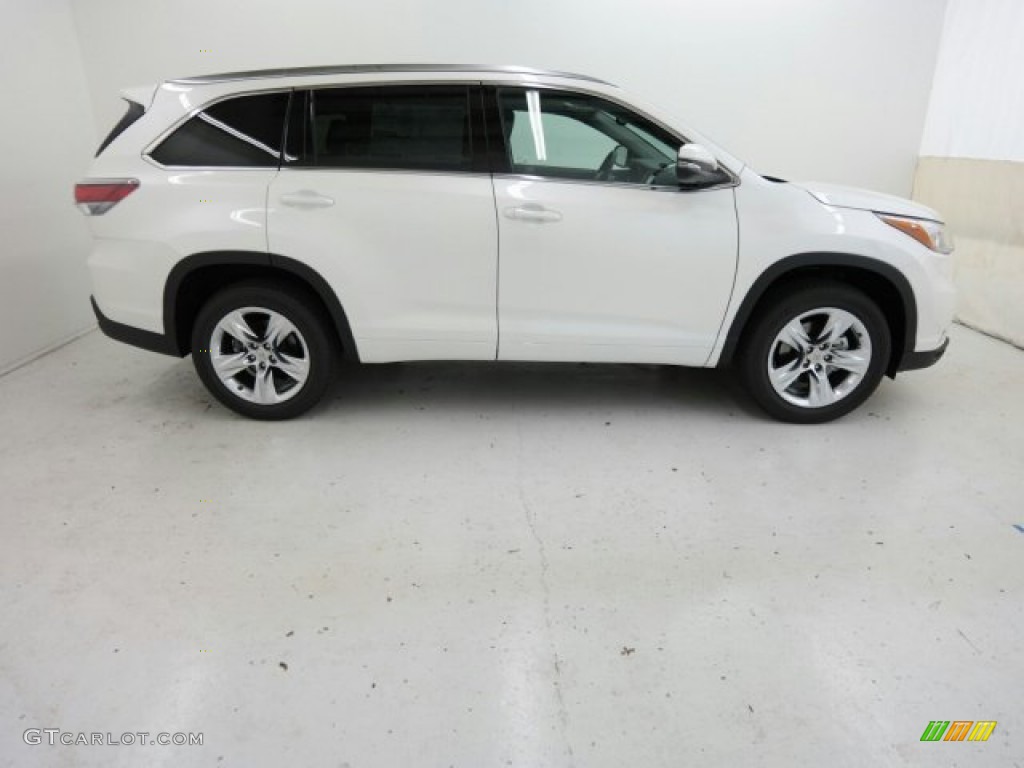 2015 Highlander Limited - Blizzard Pearl White / Black photo #1