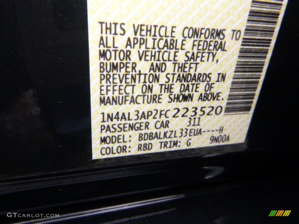 2015 Altima 2.5 SV - Storm Blue / Charcoal photo #17