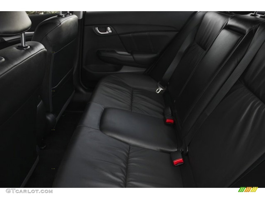 2015 Civic EX-L Sedan - Crystal Black Pearl / Black photo #17