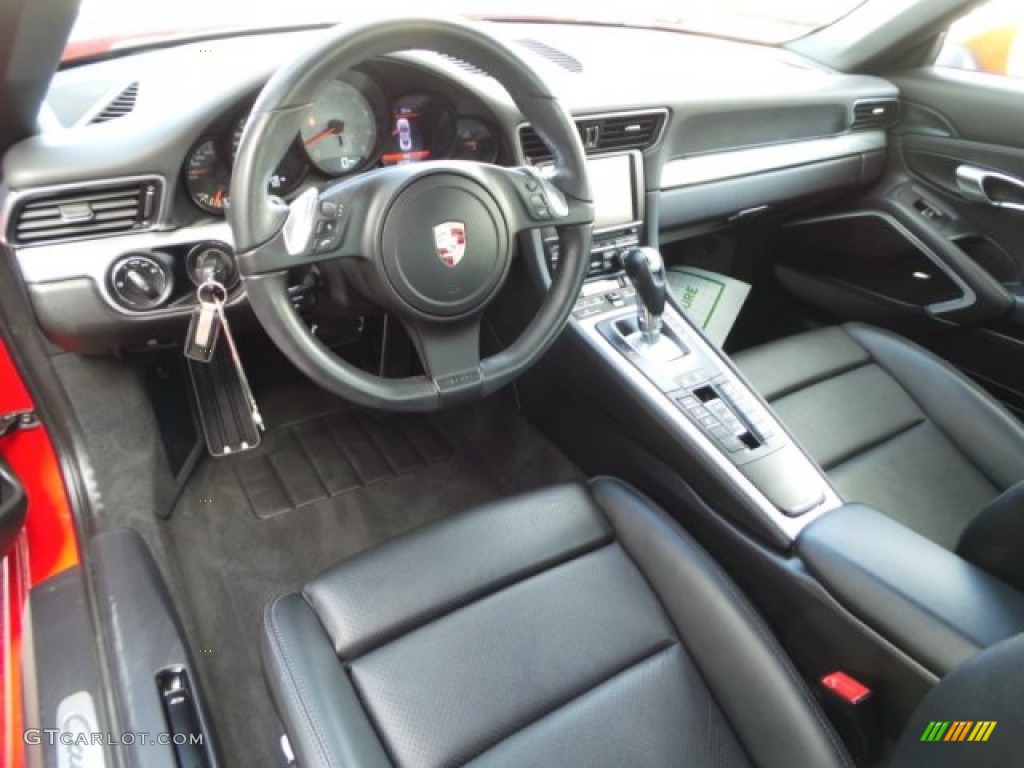 Black Interior 2012 Porsche 911 Carrera S Coupe Photo #99915985
