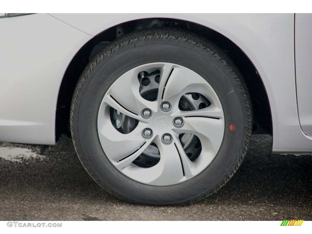 2015 Civic LX Sedan - Alabaster Silver Metallic / Black photo #6