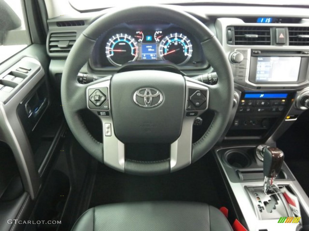 2015 Toyota 4Runner Limited 4x4 Black Steering Wheel Photo #99916348