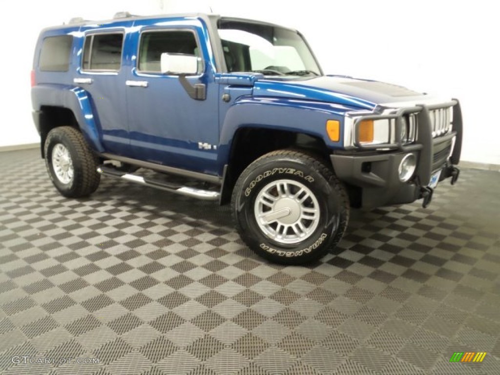 2006 H3  - Superior Blue / Ebony Black/Pewter Gray photo #1