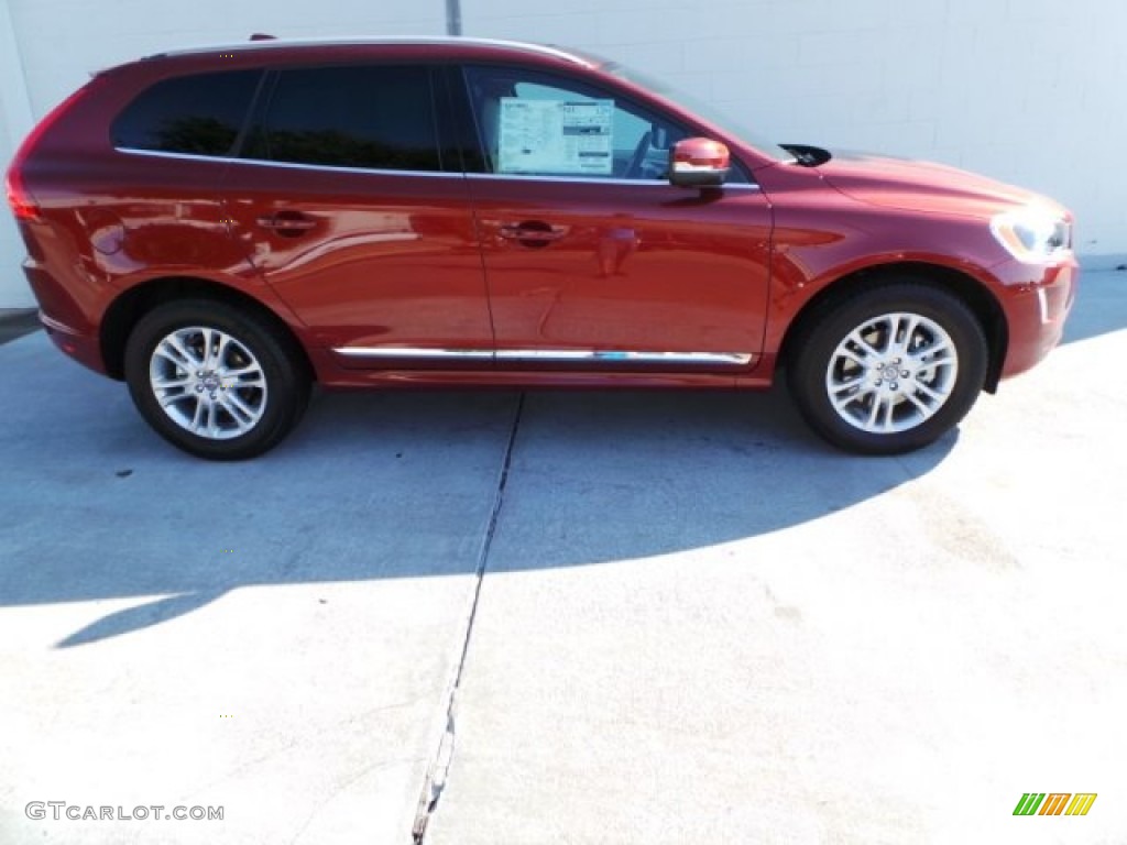 2015 XC60 T5 Drive-E - Flamenco Red Metallic / Soft Beige photo #6