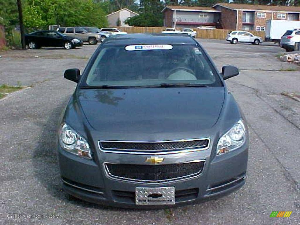 2008 Malibu LS Sedan - Dark Gray Metallic / Titanium Gray photo #2