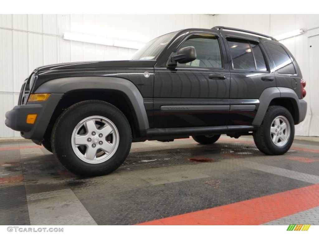 2006 Liberty Sport 4x4 - Black / Medium Slate Gray photo #2