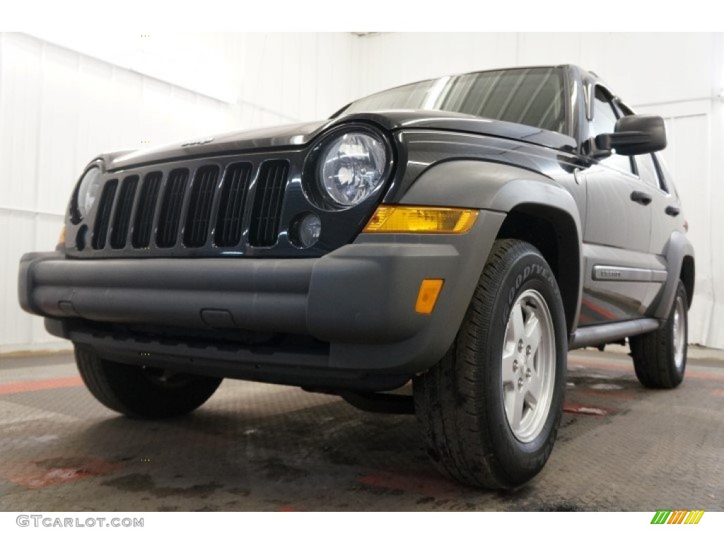 2006 Liberty Sport 4x4 - Black / Medium Slate Gray photo #3