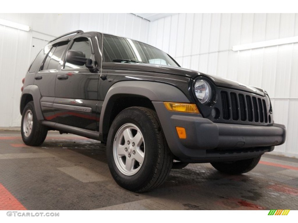 2006 Liberty Sport 4x4 - Black / Medium Slate Gray photo #5