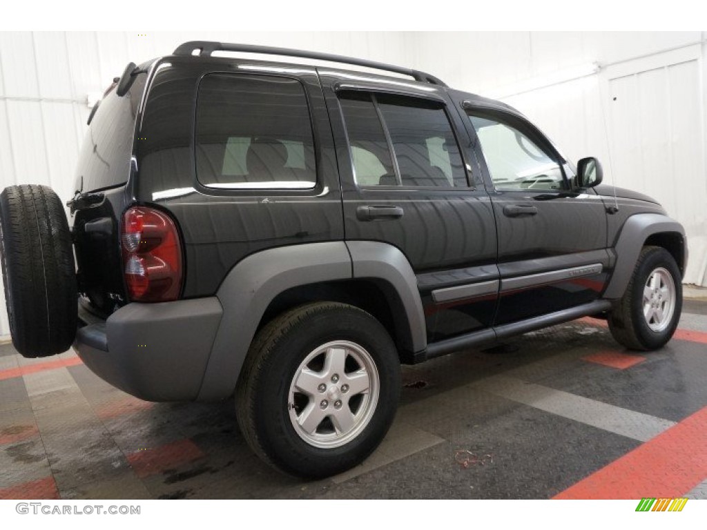 2006 Liberty Sport 4x4 - Black / Medium Slate Gray photo #7