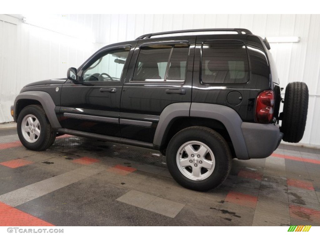 2006 Liberty Sport 4x4 - Black / Medium Slate Gray photo #11