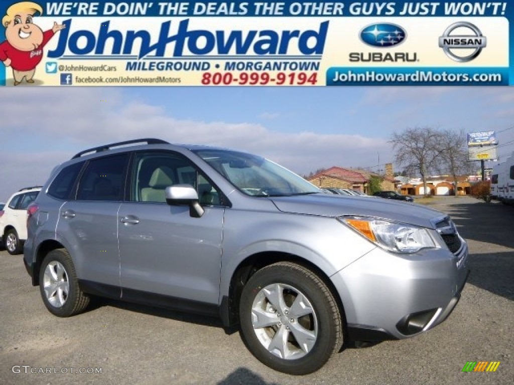 2015 Forester 2.5i Limited - Ice Silver Metallic / Gray photo #1