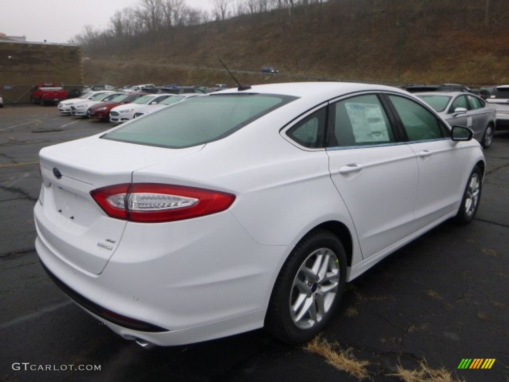 2015 Fusion SE - Oxford White / Charcoal Black photo #6