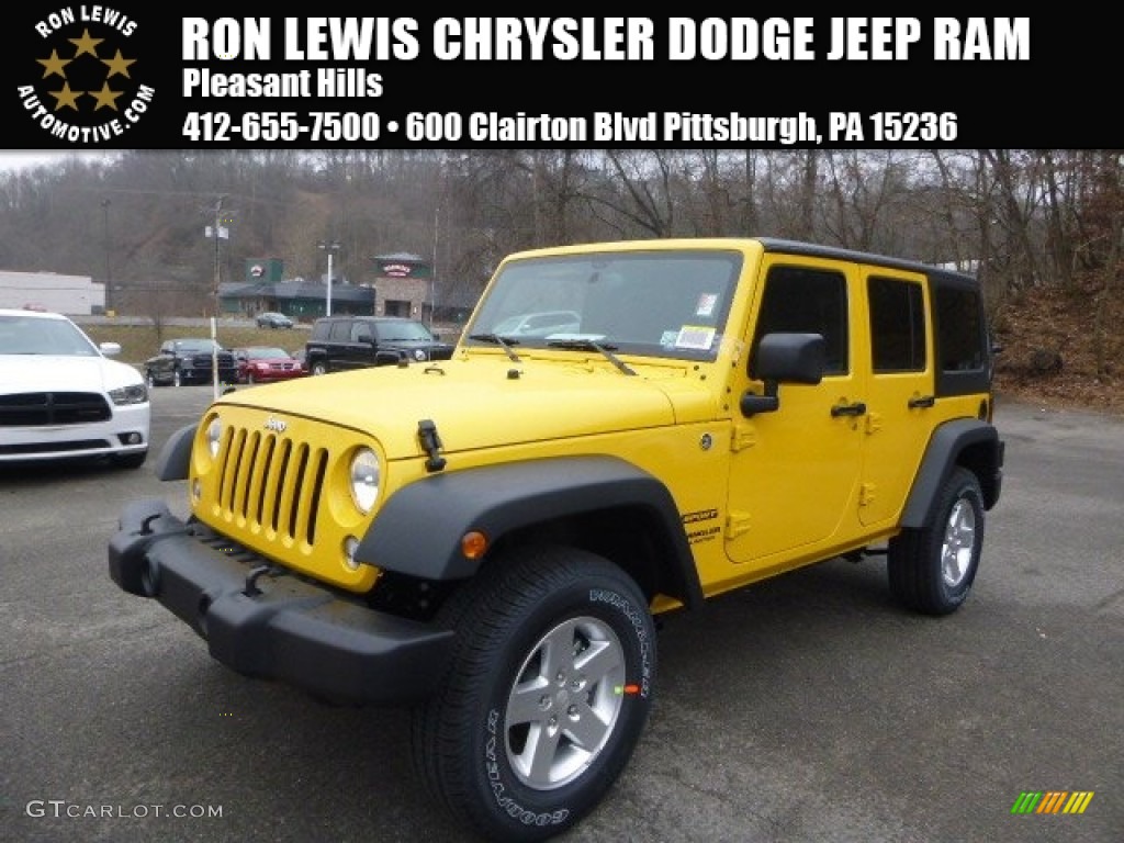 Baja Yellow Jeep Wrangler Unlimited