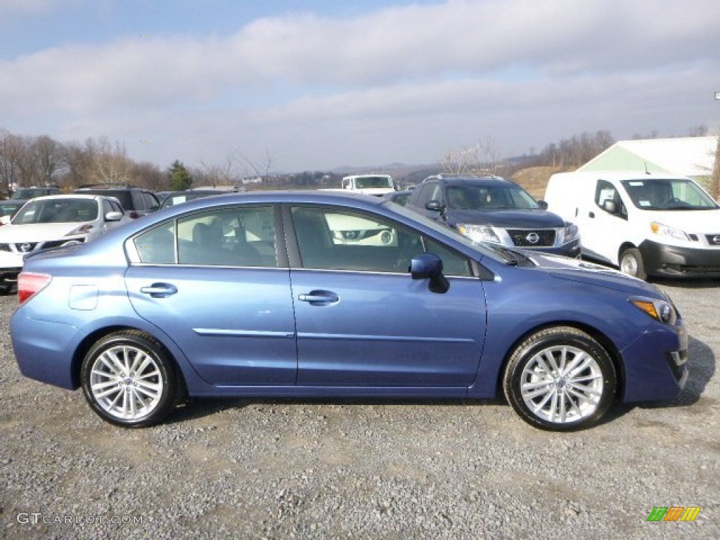 Quartz Blue Pearl 2015 Subaru Impreza 2.0i Premium 4 Door Exterior Photo #99922363