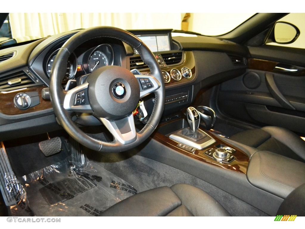 Black Interior 2012 BMW Z4 sDrive28i Photo #99924412