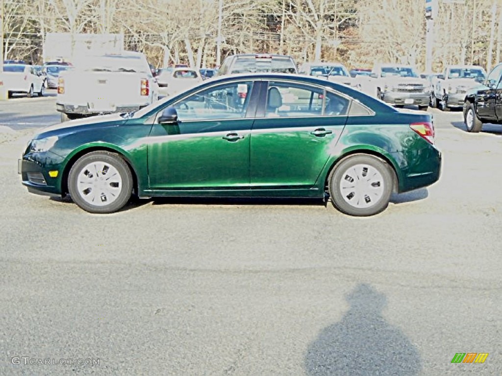 Rainforest Green Metallic 2014 Chevrolet Cruze LS Exterior Photo #99925437