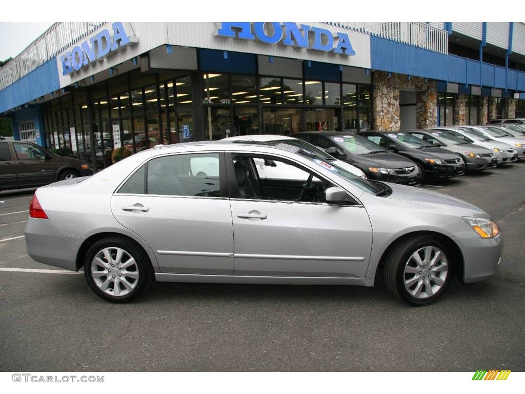 2006 Accord EX-L V6 Sedan - Alabaster Silver Metallic / Gray photo #4