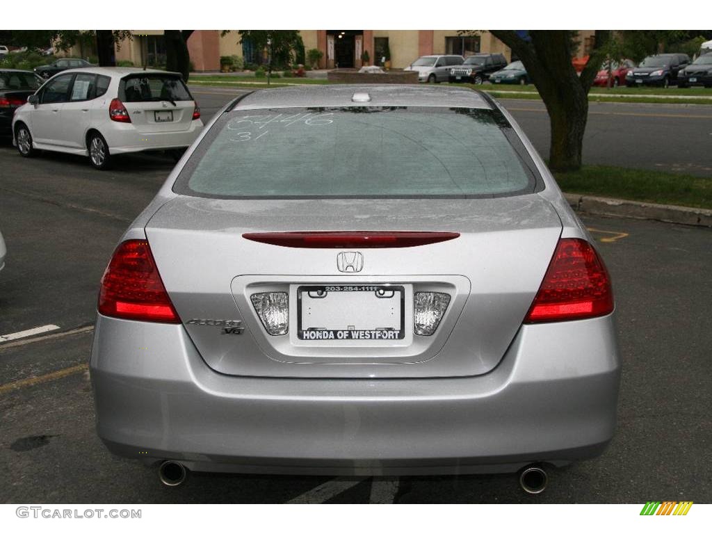 2006 Accord EX-L V6 Sedan - Alabaster Silver Metallic / Gray photo #6