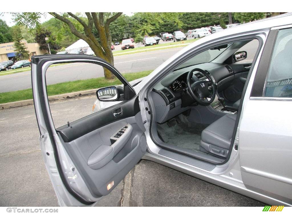 2006 Accord EX-L V6 Sedan - Alabaster Silver Metallic / Gray photo #10