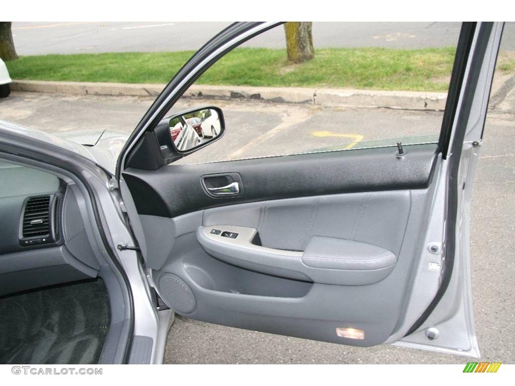 2006 Accord EX-L V6 Sedan - Alabaster Silver Metallic / Gray photo #14
