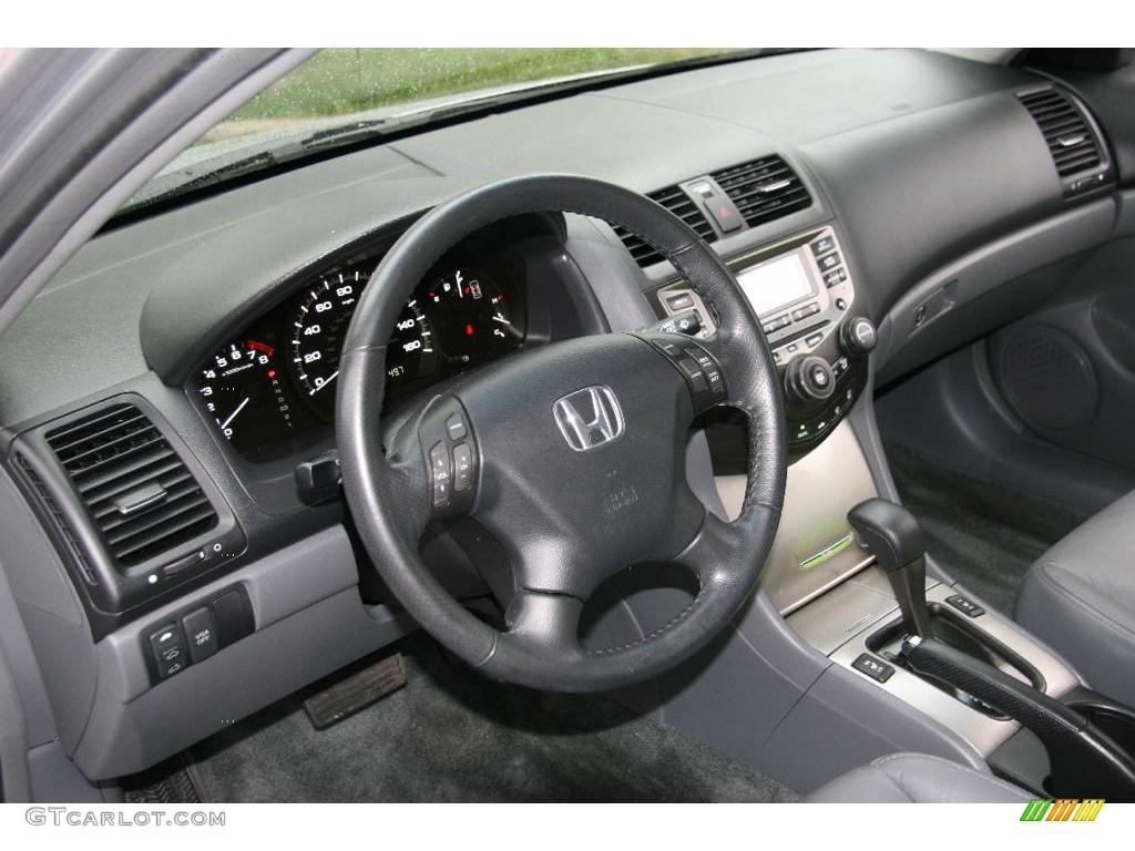 2006 Accord EX-L V6 Sedan - Alabaster Silver Metallic / Gray photo #18