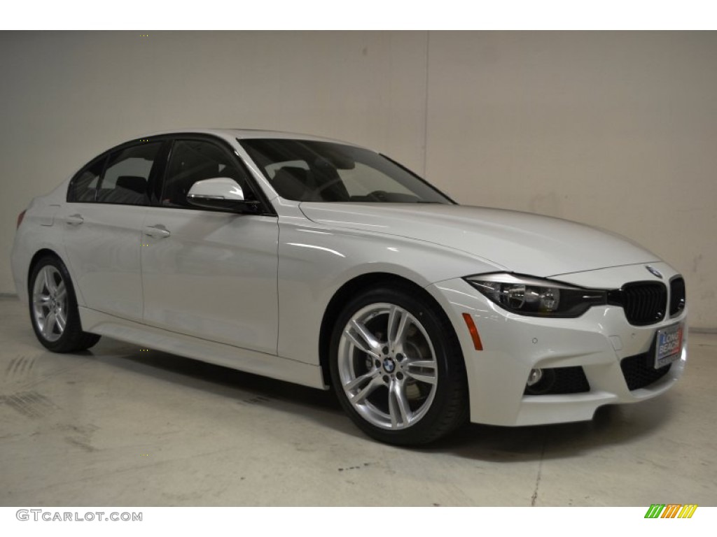 2015 3 Series 328d Sedan - Alpine White / Black photo #2