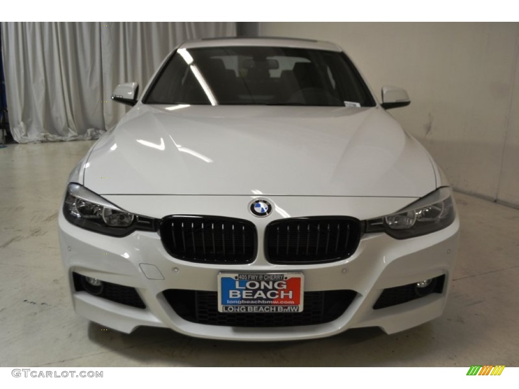 2015 3 Series 328d Sedan - Alpine White / Black photo #4