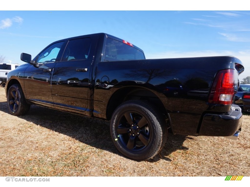 2015 1500 Express Crew Cab - Black / Black/Diesel Gray photo #2