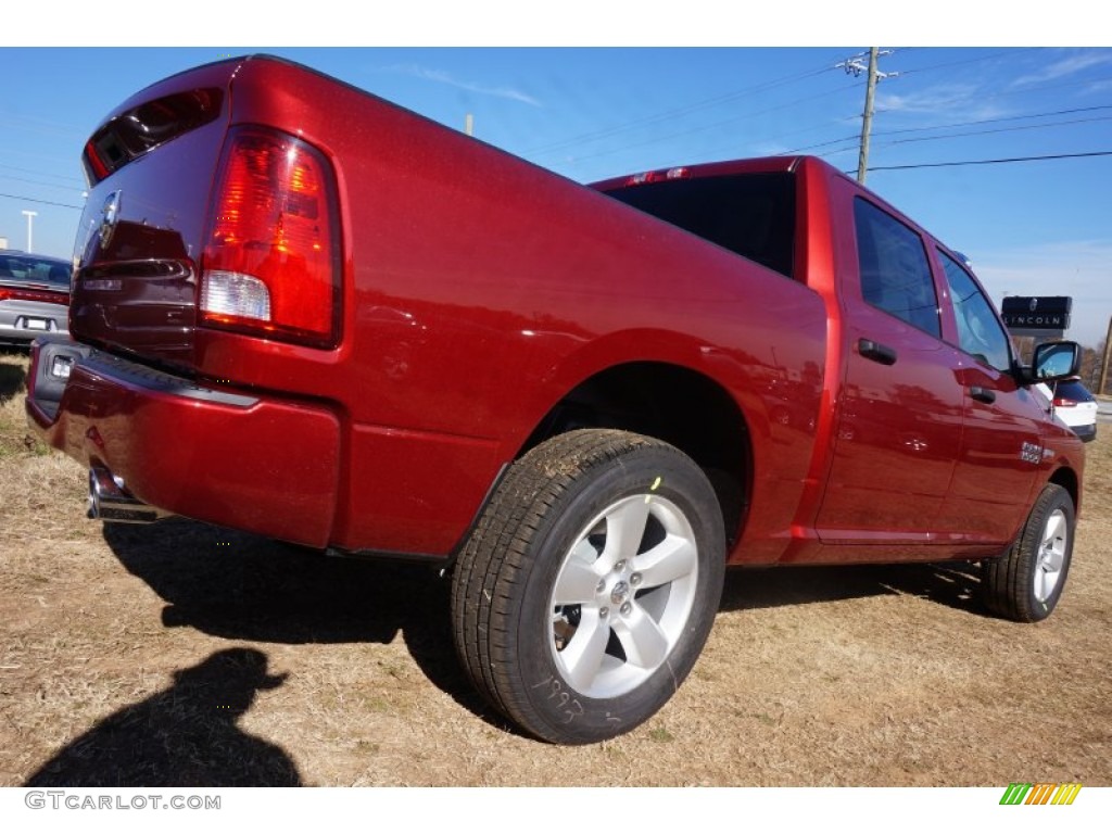 2015 1500 Express Crew Cab - Deep Cherry Red Crystal Pearl / Black/Diesel Gray photo #3