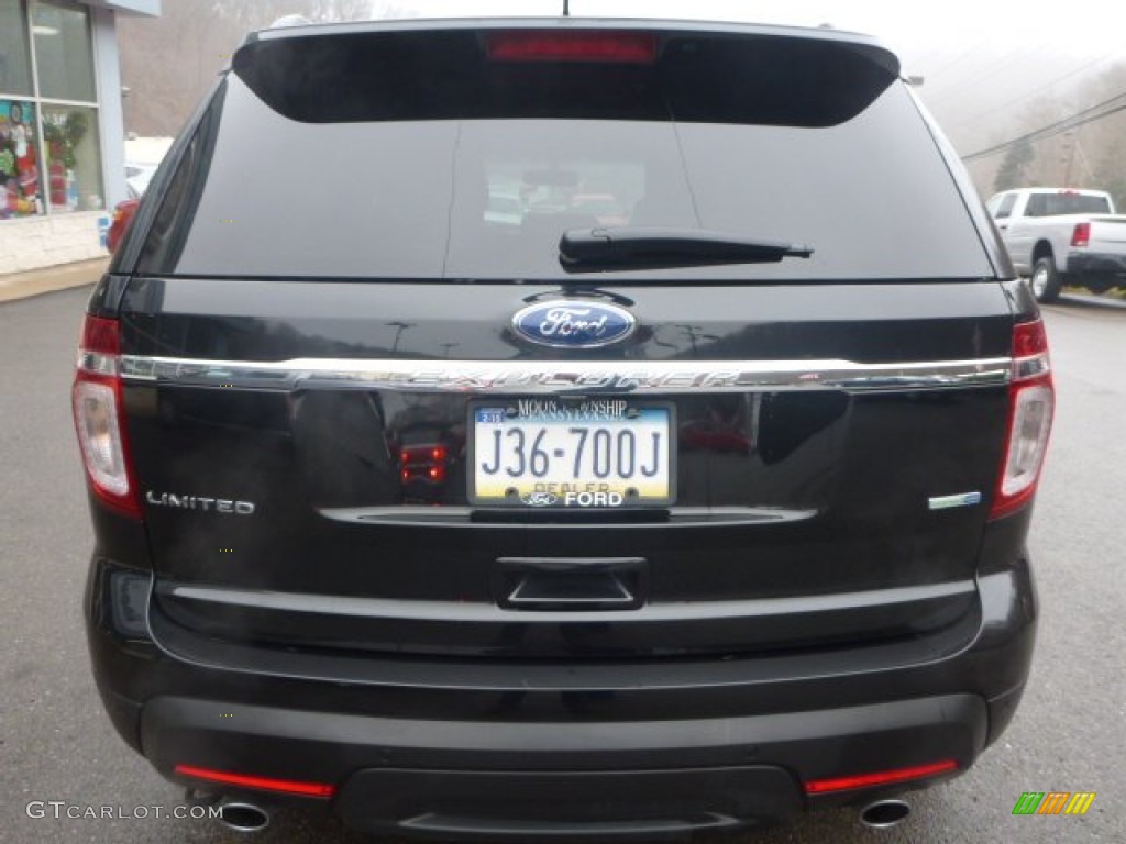 2014 Explorer Limited 4WD - Tuxedo Black / Charcoal Black photo #7