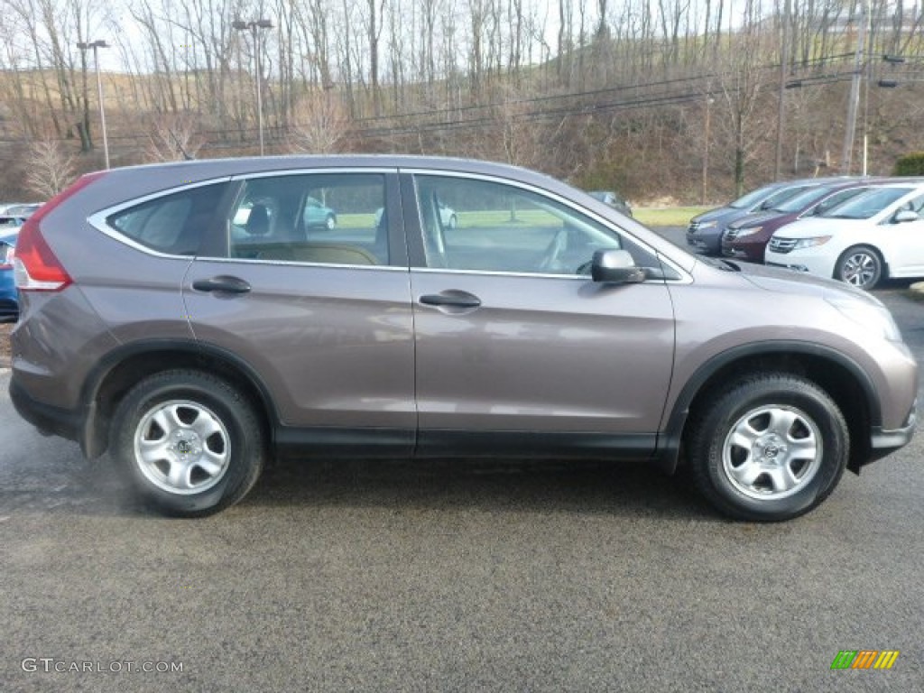 2013 CR-V LX AWD - Urban Titanium Metallic / Black photo #7
