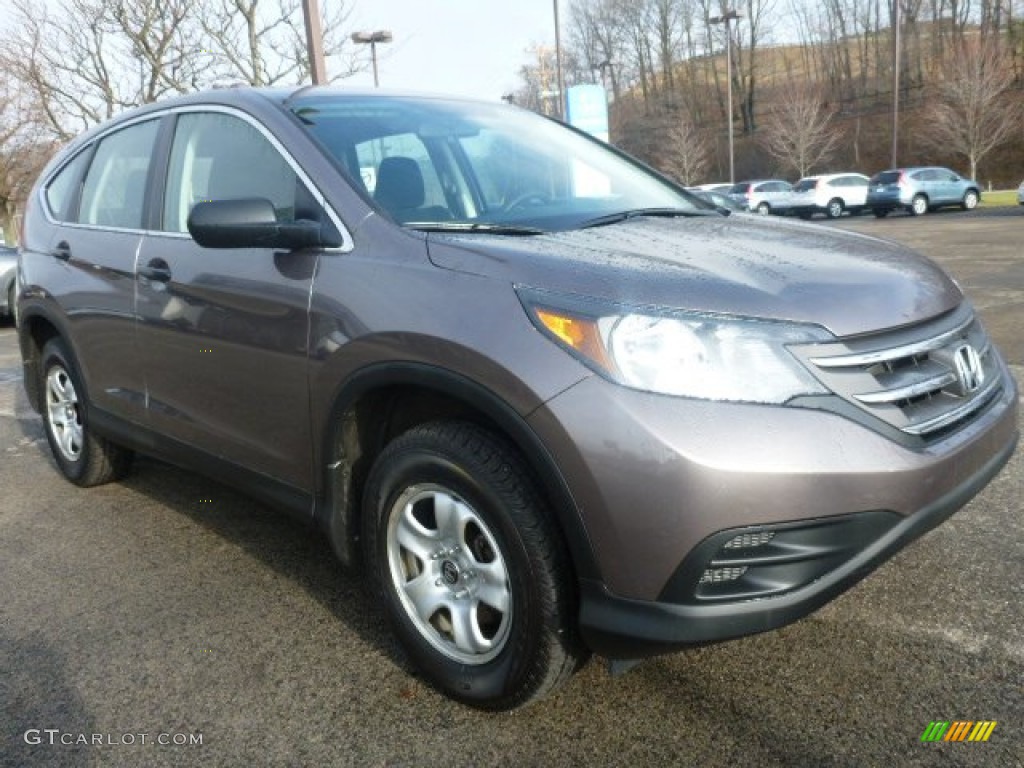 2013 CR-V LX AWD - Urban Titanium Metallic / Black photo #12
