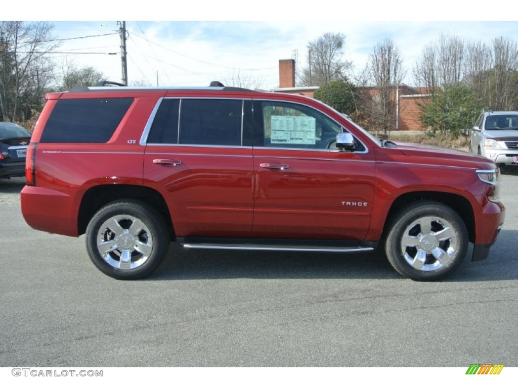 2015 Tahoe LTZ 4WD - Crystal Red Tintcoat / Cocoa/Dune photo #6