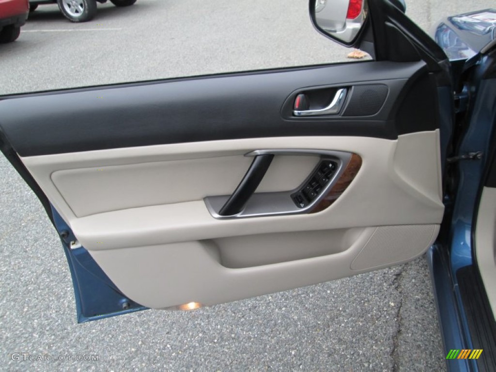2008 Legacy 2.5i Limited Sedan - Newport Blue Pearl / Warm Ivory photo #12